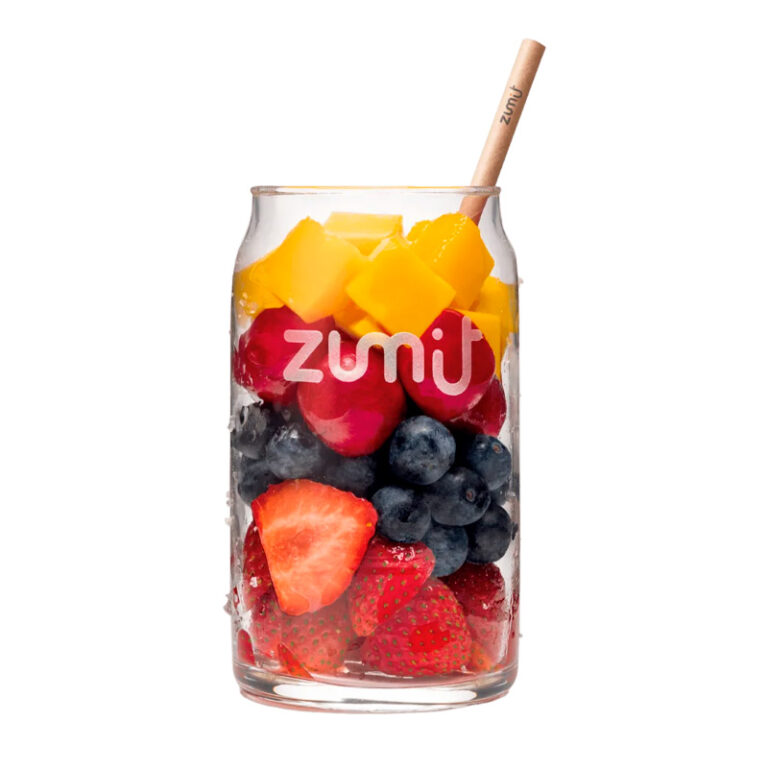 Smoothie Berries Paradise de Zumit- Caja de 20 unidades de fresa, arándano, mango y cereza