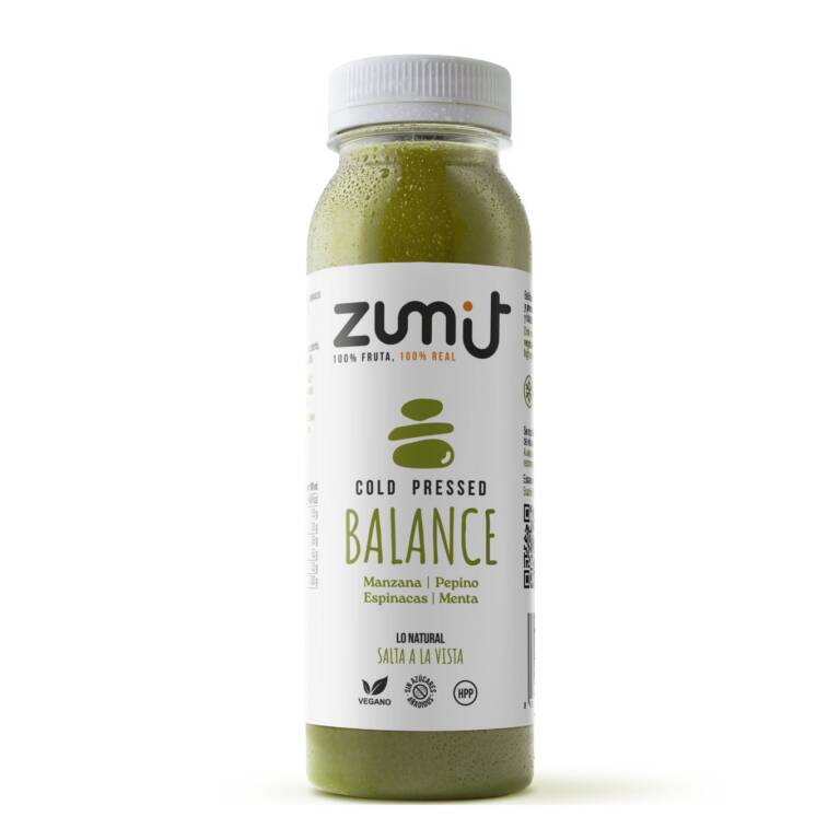 Zumo Cold Press Squeeze Balance HPP de Zumit - caja de 8 unidades