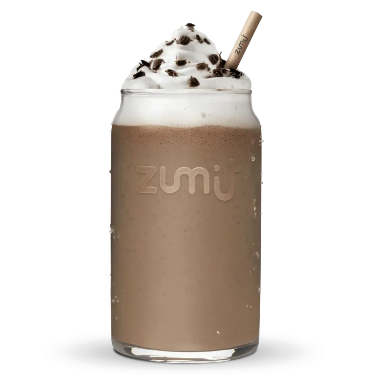 Milkshake Mocha de Zumit - caja de 20 unidades de milkshake de chocolate negro y café