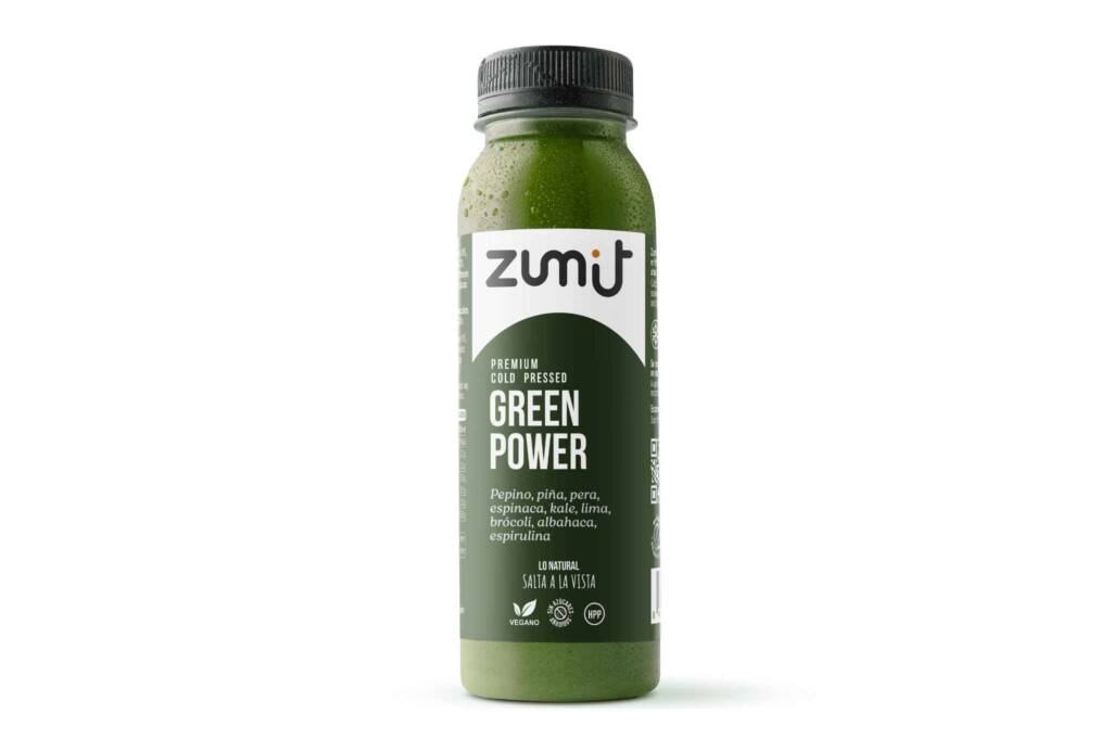 Zumo Cold Press Premium Green Power HPP de Zumit - caja de 8 unidades