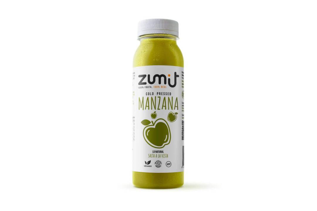 Zumo Cold Pressed de manzana natural HPP de Zumit - caja de 8 unidades