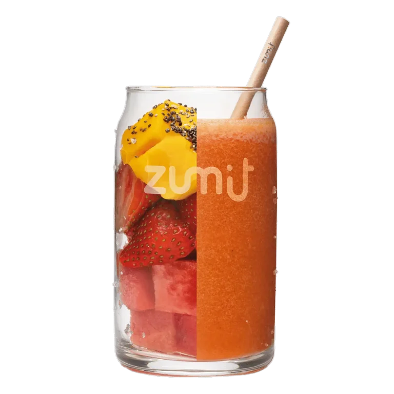 Smoothie Watermelon Summer de Zumit- Caja de 20 unidades de mango, fresa, sandía y semillas de chía