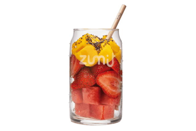 Smoothie Watermelon Summer de Zumit- Caja de 20 unidades de mango, fresa, sandía y semillas de chía