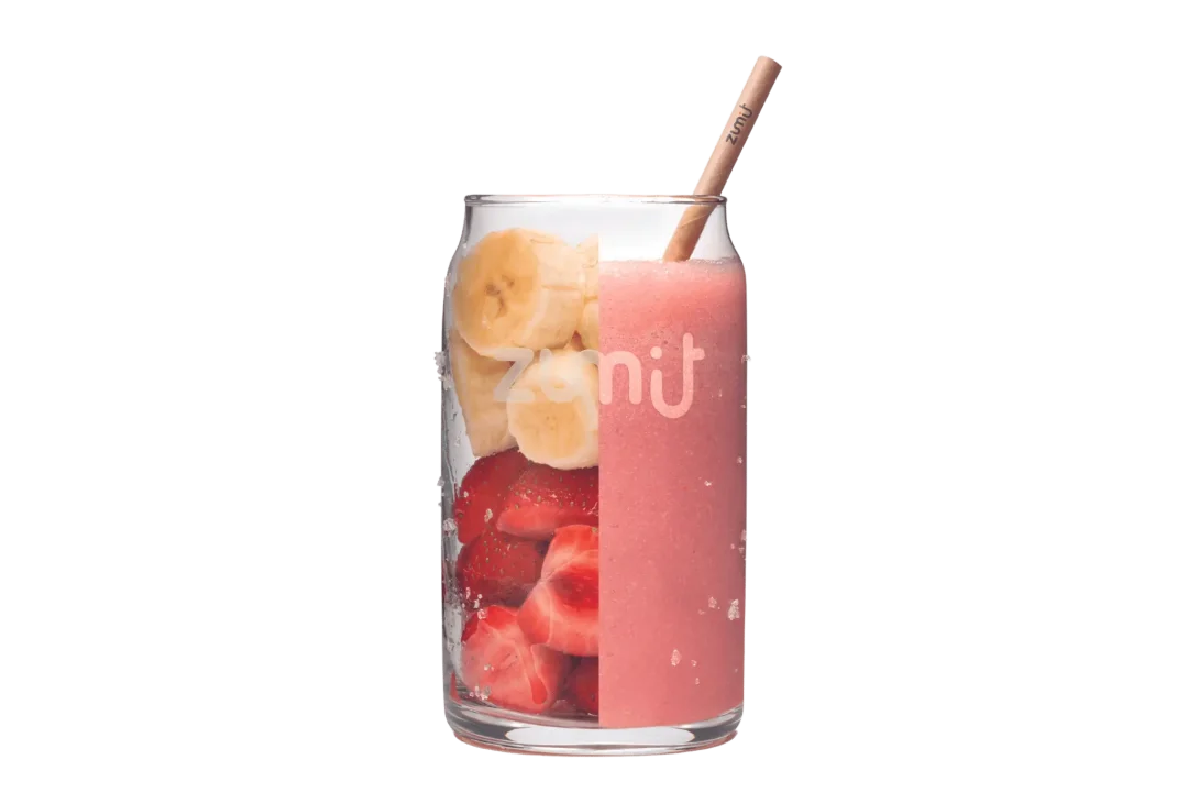 Smoothie Vitality de Zumit- Caja de 20 unidades de plátano y fresa