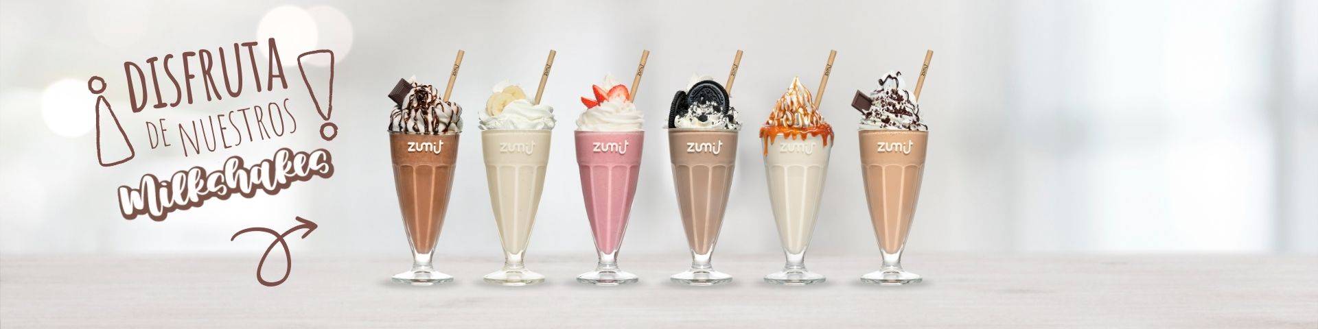 Deliciosos milkshakes de Zumit